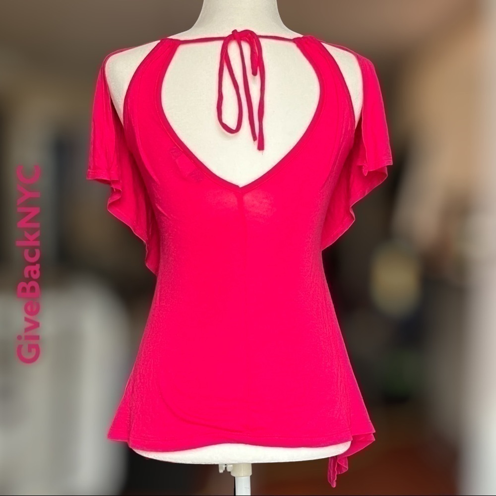 Miso Keyhole Top Pink Size Small - Picture 2 of 4